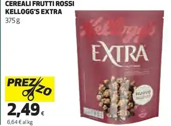 Coop Kellogg's cereali frutti rossi extra offerta