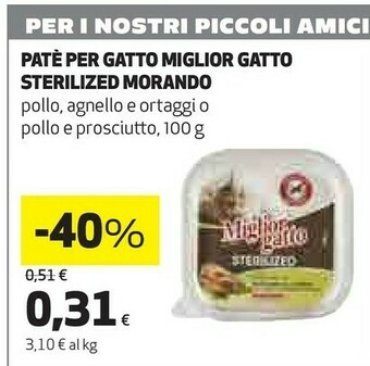 Coop Pate per gatto miglior gatto sterilized offerta