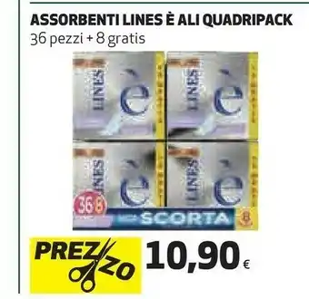 Coop E ali quadripack assorbenti offerta