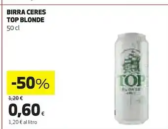 Coop Birra top blonde offerta