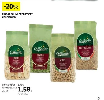 Coop Linea legumi decorticati offerta
