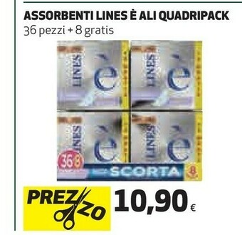 Coop E ali quadripack assorbenti offerta