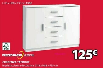 JYSK Credenza tapdrup offerta