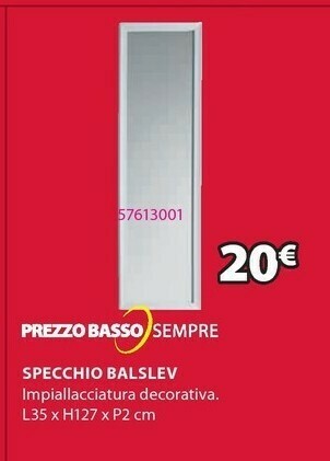 JYSK Specchio balslev offerta
