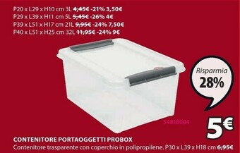 JYSK Contenitore portaoggetti probox offerta