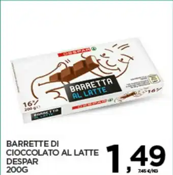 Interspar Despar - barretta al latte 200 g(ml) offerta