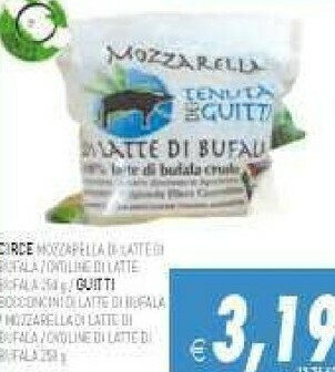 Supermercati Agorà Mozzarella di bufala offerta