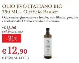 Eataly Olio evo italiano bio oleificio ranieri offerta