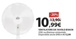 Kreo Brico e Casa VENTILATORE DA TAVOLO offerta