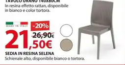 Kreo Brico e Casa Sedia in resina Selena offerta