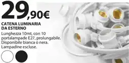 Kreo Brico e Casa CATENA LUMINARIA DA ESTERNO offerta