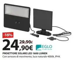 Kreo Brico e Casa PROIETTORE SOLARE LED 1600 LUMEN offerta