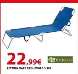 Kreo Brico e Casa Lettino Mare Pieghevole Verdelook offerta