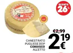 Supermercati Gulliver Canestrato Pugliese offerta