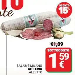 Supermercati Gulliver SALAME MILANO CITTERIO offerta