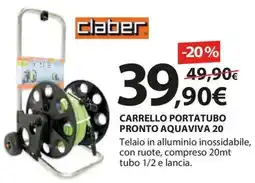 Kreo Brico e Casa CARRELLO PORTATUBO PRONTO AQUAVIVA 20 offerta