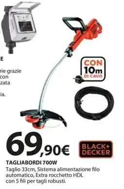 Kreo Brico e Casa Tagliabordi 700w black+decker offerta