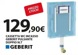 Kreo Brico e Casa Cassetta WC Incasso Geberit Pulsante Doppio 9Lt offerta