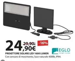 Kreo Brico e Casa PROIETTORE SOLARE LED EGLO offerta