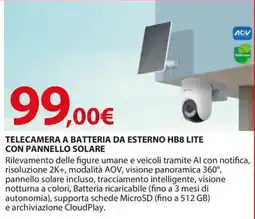Kreo Brico e Casa TELECAMERA A BATTERIA DA ESTERNO HB8 LITE offerta