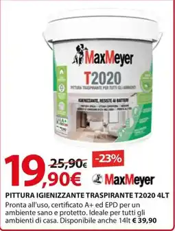 Kreo Brico e Casa Pittura igienizzante traspirante T2020 MaxMeyer offerta