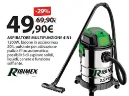 Kreo Brico e Casa ASPIRATORE MULTIFUNZIONE 4IN1 RIBIMEX offerta