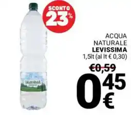 Supermercati Gulliver ACQUA NATURALE LEVISSIMA offerta