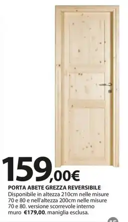 Kreo Brico e Casa PORTA ABETE GREZZA REVERSIBILE offerta