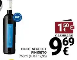 Supermercati Gulliver Pinot nero igt finigeto offerta