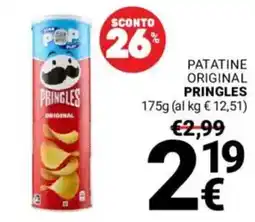 Supermercati Gulliver PATATINE ORIGINAL PRINGLES offerta
