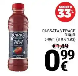 Supermercati Gulliver Passata verace Cirio offerta