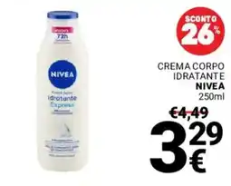 Supermercati Gulliver Crema Corpo Idratante NIVEA offerta