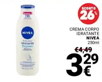 Supermercati Gulliver Crema Corpo Idratante NIVEA offerta