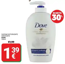 Supermercati Gulliver Sapone Detergente Idratante Dove offerta