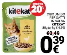 Supermercati Gulliver CIBO UMIDO PER GATTI IN SALSA KITEKAT offerta