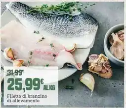 Banco Fresco Filetto di branzino di allevamento offerta