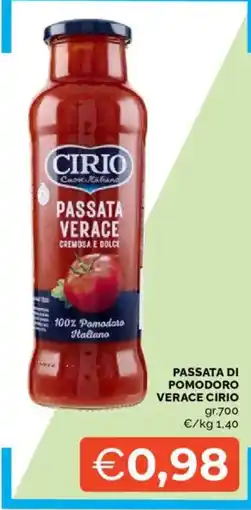 Mercatò Passata verace Cirio offerta