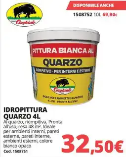 Brico Io Pittura bianca al quarzo Cinghiale offerta