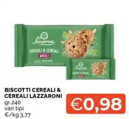 Mercatò BISCOTTI CEREALI & CEREALI LAZZARONI offerta