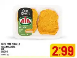 Ard Discount COTOLETTA DI POLLO ALLA MILANES E AIA offerta