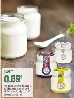 Banco Fresco Yogurt intero bianco, al limone e ai frutti di bosco Alpiyo offerta