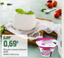 Banco Fresco Ricotta senza lattosio offerta