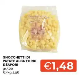 Mercatò GNOCCHETTI DI PATATE ALBA TORRI E SAPORI offerta