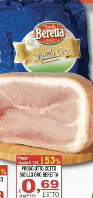 CTS Supermercati Prosciutto cotto offerta