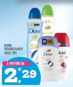 Splendidi e Splendenti Dove deodoranti offerta