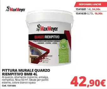Pittura murale quarzo riempitivo BMB MaxMeyer