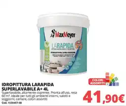 Brico Io IDROPITTURA LARAPIDA SUPERLAVABILE A+ MaxMeyer offerta
