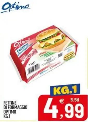 Ard Discount Fettine di formaggio Optimo Classiche offerta
