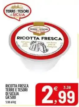 Ard Discount RICOTTA FRESCA TERRE E TESORI DI SICILIA offerta