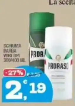 Splendidi e Splendenti Schiuma barba Proraso offerta